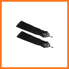 【新品】 [LYING] レディース ウエディンググローブ フィンガーレス ロング丈 ストレッチ アームカバー UVカット 指なし 手袋 花嫁用品 ドレス用グローブ 結婚式 二次会 披露宴 ネイル手袋 美しい フォーマル パーティー 発表会 演奏会 人気  1