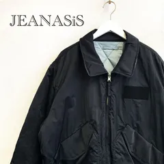 JEANASIS ジーナシス ナイロンジャケット ブルゾン JS071635AD MA-1 ミリタリー F ブラック レディース ファッション _218021
