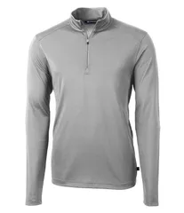 カッターアンドバック メンズ アウター ジャケット・ブルゾン 長袖 Cutter Buck Virtue Eco Pique LongSleeve QuarterZip Pullover Polishのサムネイル