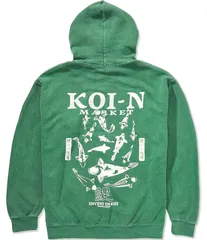 アーバンアウトフィッターズ メンズ アウター パーカー・スウェット BDG Urban Outfitters Koi Fishoodie Green グリーンのサムネイル