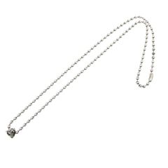 美品✨ ビルウォールレザー 3mmボールチェーン ネックレス シルバー925