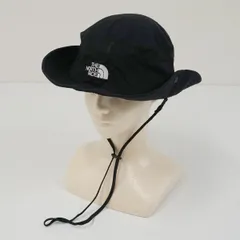 THE NORTH FACE ザノースフェイス ブリマーハット USED品 NN02339 ブラック Lサイズ ハット ロゴ刺繍 登山 アウトドア 紫外線 UV X9346