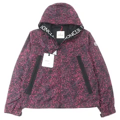 未使用品○MONCLER モンクレール 20SS F10911B72600 539UR SIAGNE GIUBBOTTO ロゴ刺繍 ロゴワッペン付き フーデッド ダブルジップ ナイロンジャケット マウンテンパーカー ピンク ネイビー 2 正規品 メンズのサムネイル