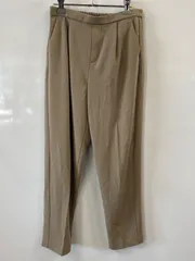 ピC291⚫︎IKKA LOUNGE⚫︎イッカラウンジ⚫︎タック⚫︎パンツ⚫︎ウエストゴム⚫︎ストレッチ⚫︎sizeM⚫︎茶