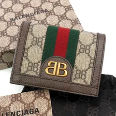 VINTAGE 【新品 未使用】BALENCIAGA×GUCCI 三つ折り 財布