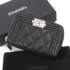 【ランク：A】CHANEL キャビアスキン コインパース コインケース