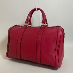 CELINE セリーヌ 2WAY ボストンバッグ レザー レッド 赤 - メルカリ