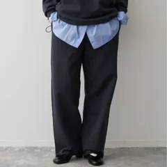 Spick & Span (スピックアンドスパン) 裏毛イージーストレートパンツ ネイビー 36