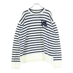 Maison Kitsuné ボーダー 長袖カットソー ニット Lサイズ - メルカリ