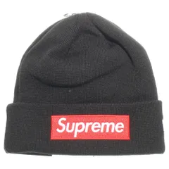 SUPREME (シュプリーム) 22AW×New Era Box Logo Beanie ニューエラ ボックスロゴ ビーニー ブラック