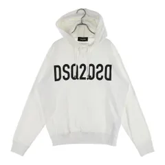 DSQUARED2 (ディースクエアード) フロントプリント プルオーバーフーディー パーカー ホワイト S74GU0495 S23851