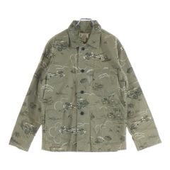 RRL (ダブルアールエル) 19SS MILITARY JACKET トロピカルプリント ミリタリー ジャケット カバーオール グリーン