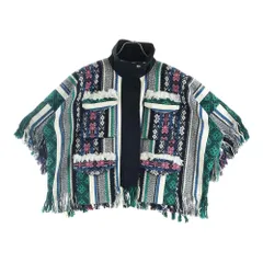Sacai (サカイ) 22SS Rug Jacquard Blouson ラグ ジャガード フリンジ ブルゾン マルチカラー レディース 22-05993のサムネイル