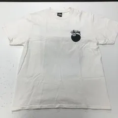 STUSSY 8BALL TEE ステューシー 半袖 Tシャツ 8ボール アメリカ製 Mサイズ WHITE ホワイト 古着