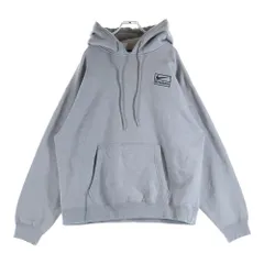 SUPREME (シュプリーム) 22SS フロントロゴ刺繍 コットン プルオーバーパーカー グレー DJ9488-063