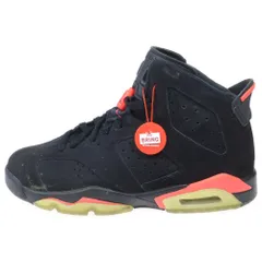 NIKE (ナイキ) AIR JORDAN 6 RETRO INFRARED BLACK 2014 エアジョーダン6 レトロ インフラレッド ブラック ハイカットスニーカー US7Y/25cm 384665-023