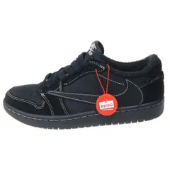 NIKE (ナイキ) × TRAVIS SCOTT AIR JORDAN 1 LOW OG SP BLACK PHANTOM DM7866-001 トラヴィススコット エアジョーダン1 ブラック ファントム ブラック US5.5/24.0cm