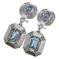 Christian Dior (クリスチャンディオール) ヴィンテージ シルバー イヤリング シルバー/クリア