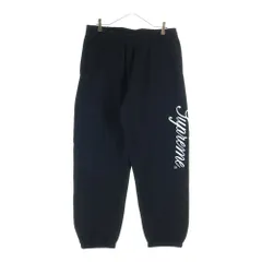 SUPREME (シュプリーム) 24AW Raised Script Sweatpant レイズド スクリプト ロゴ刺繍 スウェットパンツ ブラックのサムネイル