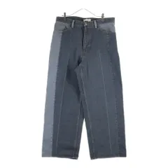 FACETASM (ファセッタズム) PATCHWORK DENIM PANTS パッチワーク デニム パンツ ジップフライ グレーのサムネイル