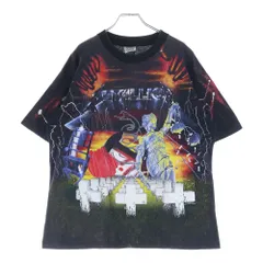 VINTAGE (ヴィンテージ) 90S METALLICA メタリカ AND JUSTICE FOR ALL 大判プリント バンドTシャツ 半袖Tシャツ カットソー ブラック