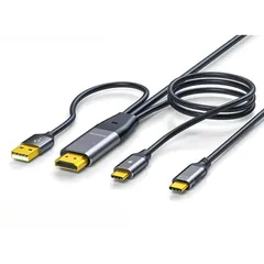 【新品】 HDMI to Type-C 変換ケーブル 4K＠60Hz 2M USB-C給電 Hdmi to USB Type C AR グラス HDM I 変換アダプター Xrea-l Nrea-l Air モバイルモニター XREA-L Beam US  0