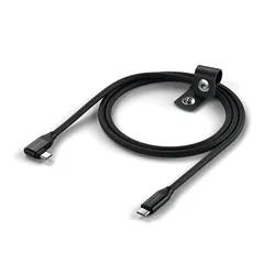 【新品】 SATECHI 直角90度 USB-C to USB-C ケーブル 1m ? 240W 急速充電 20Gbps 高速データ転送 4K@60Hz 映像出力 編み込みケーブル ? iPhone 17?15 シリーズ、MacBook、iPad、Gala 0