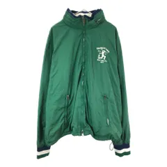Polo by Ralph Lauren ポロ ラルフローレン ウィンドブレーカージャケット 大きいサイズ グリーン(メンズ XXL)中古 古着 X4782