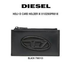 ★SALE 数量限定★人気 DIESEL ディーゼル カードホルダー ウォレット カードケース 財布 コインケース 5カード オーバルD ロゴ ジップ レザー 革 コンパクト ギフト X10290PR818