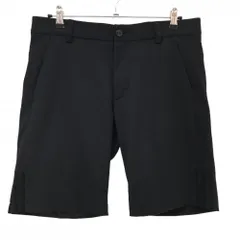 【美品】アディダス ハーフパンツ 黒 ストレッチ ウエスト内側ゴム  メンズ 85 ゴルフウェア adidas