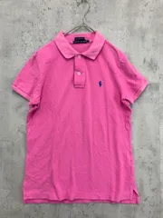 Ralph Lauren ラルフローレン インパクト21 ロゴ刺 THE SKINNY POLO ポロシャツ sizeL/ピンク ■◆ レディース