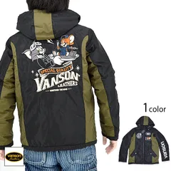 vanson×TOM＆JERRY 切替ナイロンジャケット◆vanson