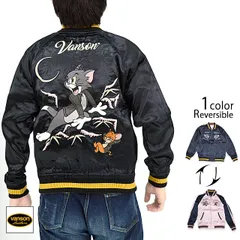 vanson×TOM＆JERRY リバーシブルスカジャン◆vansonのサムネイル