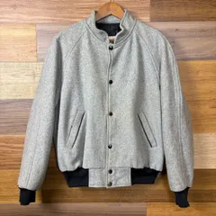 グレー&ブラック 70s スタジャン アワードジャケット サイズ メンズ L位 70年代 VINTAGE ビンテージ ヴィンテージ 古着 r26012276