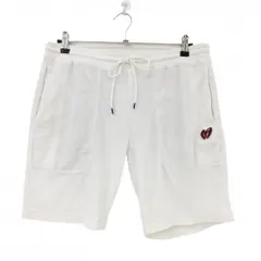 【美品】マスターバニー ハーフパンツ 白 パイル地 ウエスト調整紐  メンズ 5(L) ゴルフウェア MASTER BUNNY EDITION