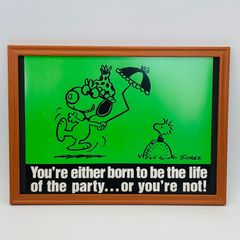 빈티지 캘린더 포스터 땅콩 스누피(Snoopy)＆우드스톡(Woodstock) 액수 첨부 오리지날 미국 수입 잡화