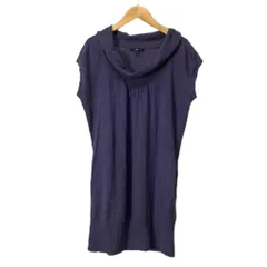 ギャップ GAP ワンピース ノースリーブ ニット ひざ丈 S パープル