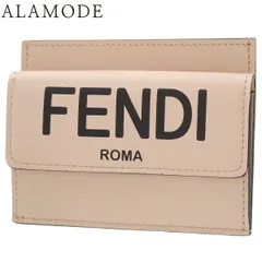 FENDI(フェンディ) バゲット カードケース カードケース/パスケース コインケース ロゴ レザー ピンクベージュ ブラック黒 ゴールド金具 8M0423 ADP6 F1CN7 レディース 40802156140【中古】【アラモード】