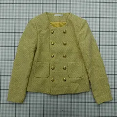 ◇ Θ エヌフレーム N.FRAME ツイードジャケット ゴールドボタン Sサイズ レディース E  【1601150022837】