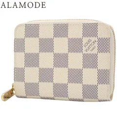 LOUIS VUITTON(ルイ・ヴィトン) ダミエ・アズール ジッピー・コインパース コインケース ラウンドファスナー ジップアラウンド ミニ財布 カードケース アイボリー ゴールド金具 N63069 レディース 40802158448【中古】【アラモード】