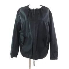 美品★MARNI マルニ 20SS JKMA0095A0 ドロスト襟 レザーZIP ノーカラージャケット アウター ブラック 38 イタリア製 正規品 レディースのサムネイル