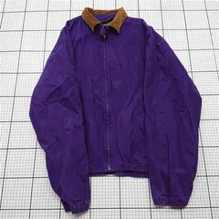 ◇ Θ ポロ ラルフローレン Polo Ralph Lauren コーデュロイ襟ジャケット パープル系 メンズ L E  【1601150024435】