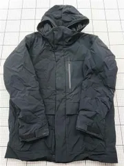 ◇ ⊇ ユニクロ UNIQLO フード付き中綿ジャケット ブラック系 メンズ Lサイズ E  【1601150024275】