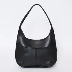 極美品 COACH コーチ ワンショルダーバッグ G9C-9033 カーフレザー ブラック ゴールド金具 中古 4b013035