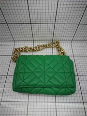 ◇ Θ ザラ ZARA チェーンショルダーバッグ グリーン系 レディース E  【1602190008287】