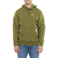 カーハート メンズ トップス シャツ ロゴ パーカー Carhartt 107064 Force Logo Hoodie Factory Seconds Dark Bronzed Green グリーン