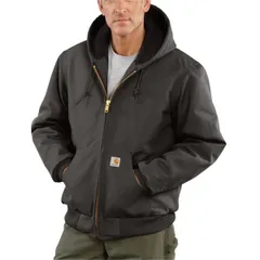 カーハート メンズ アウター ジャケット・ブルゾン トール Carhartt J140 Big and Tall Firm Duck Active FlannelLined Jacket Insulated Gravel