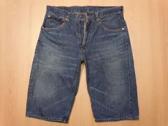 q917★リーバイス SP503 ユーズド加工 ハーフジーンズ★W34 デニムショーツ 革パッチ