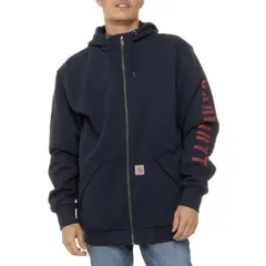 カーハート メンズ トップス シャツ トール パーカー Carhartt 105443 Big and Tall Rain Defender Loose Fit Hoodie Lined New Na
