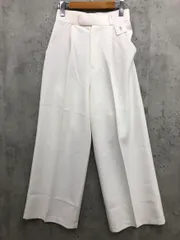 展示品■UR'S ユアーズ MDL00323 美シルエットワンタックワイド パンツ sizeS/白 ■■ レディース